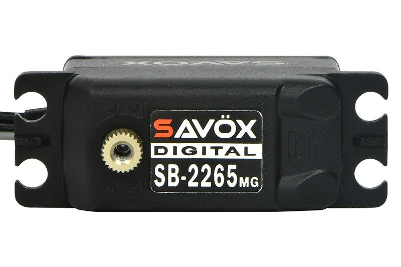 Savox Black Edition Low Profile High Voltage Brushless Digital Servo SAVSB2265MGP-BE