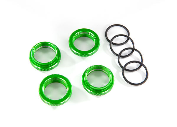 Traxxas Green Aluminum Gt-maxx Spring Retainers (4) TRA8968G