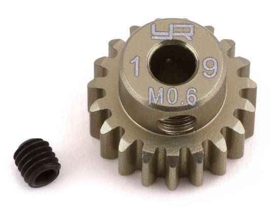 Yeah Racing Mod 0.6 Hard Coated Aluminum Pinion Gear (19T) YEA-MG-06P19T
