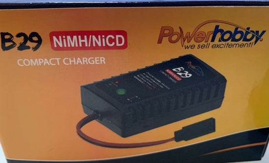 Power Hobby B29 Fast Peak Nimh Nicd AC Charger for 6V Rx Flat / Hump PHBPHB29