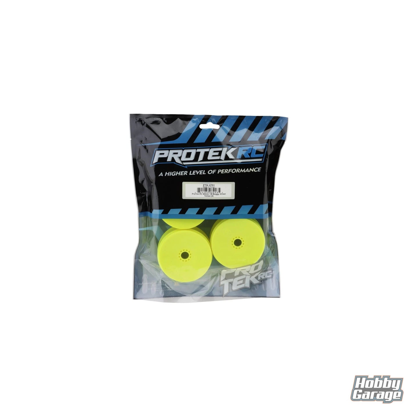 ProTek RC 83mm Concave 1/8 Buggy Wheels (Yellow) (4) PTK-2751