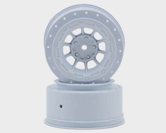JConcepts 12mm Hex Hazard Short Course Wheels (White) (2) (Slash) JCO3351W
