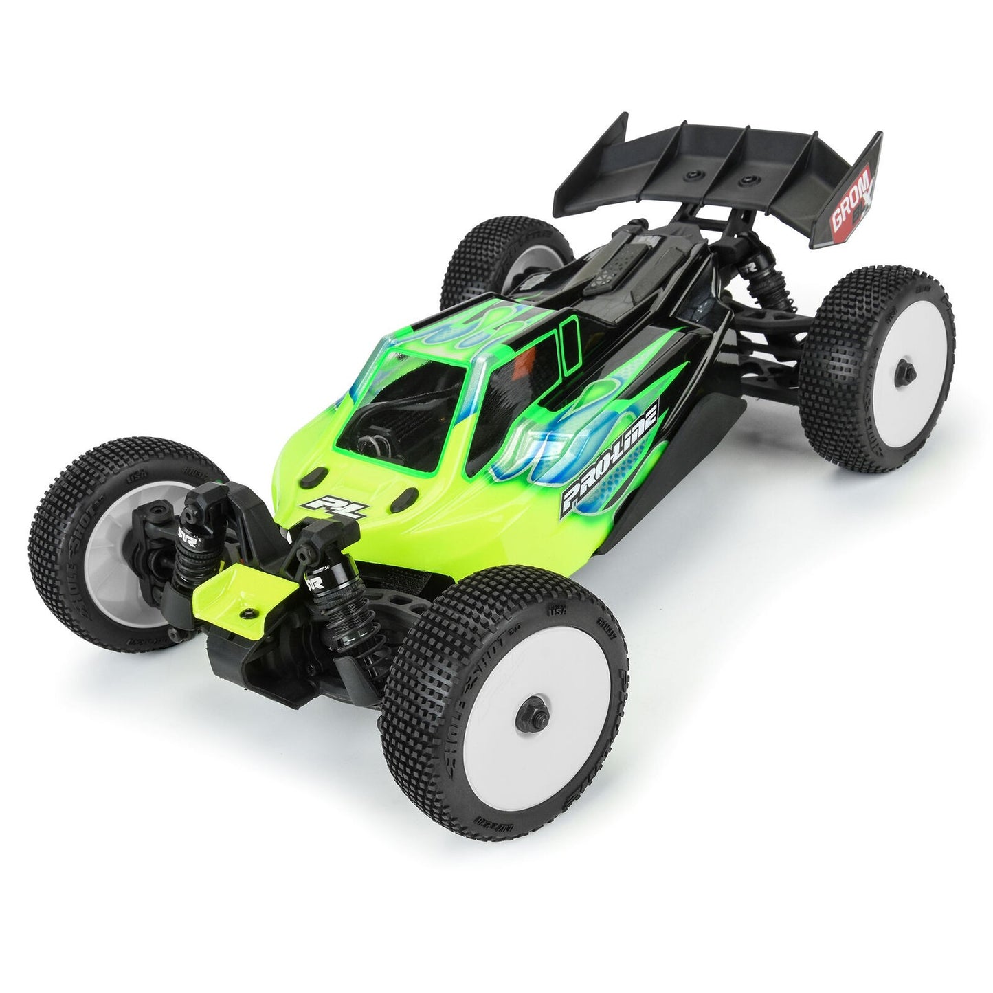 Pro-Line 1/14 Hole Shot 3.0 F/R Tire MTD 12mm White Velocity (4): Typhon GROM PRO1031713