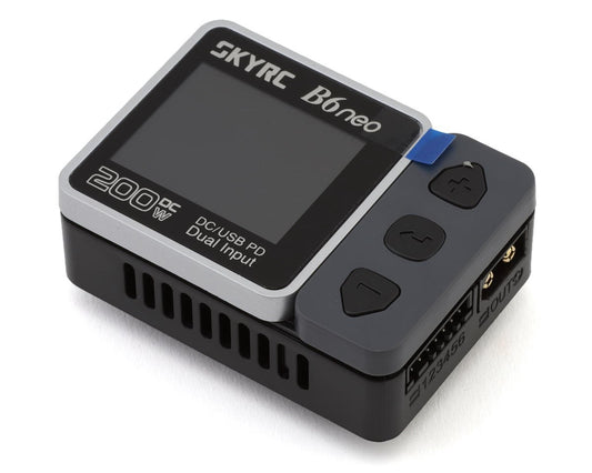 Skyrc B6neo Lipo/lihv/life DC Battery Charger (6S/10A/200W) (Red/blue) SKY-100198-02