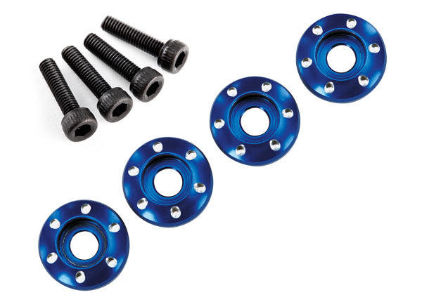Traxxas Blue Aluminum Wheel Nut Washers (4) TRA7668