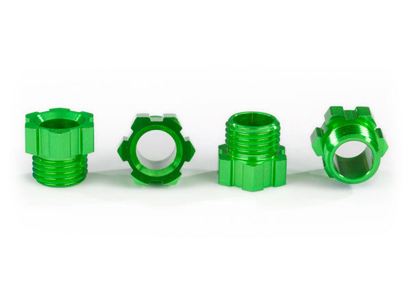 Traxxas Green Aluminum Stub Axle Nuts (4) TRA8886G