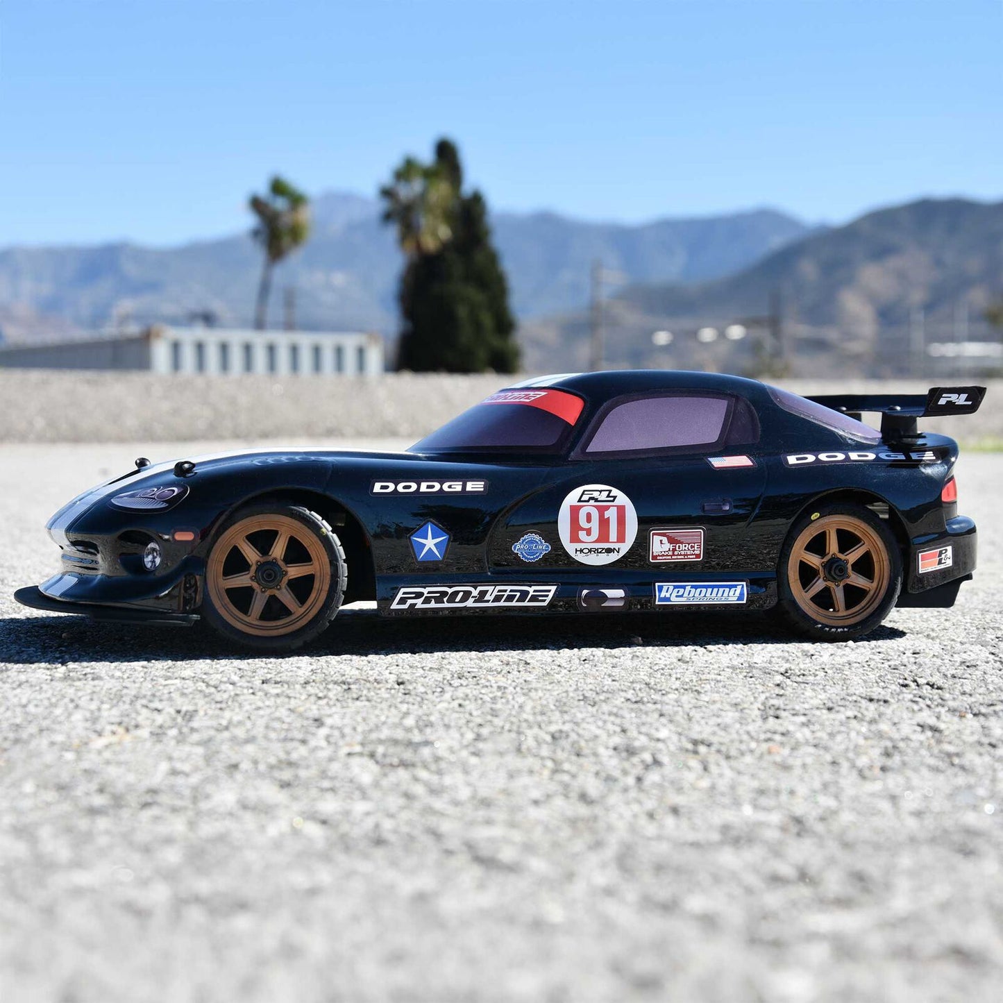 Pro-Line 1/12 Pre-cut 2002 Dodge Viper Gts Black Body: Losi Nascar PRO368414