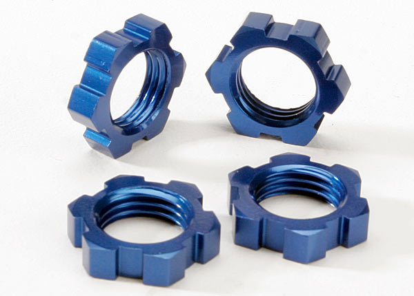 Traxxas 17mm Blue Aluminum Splined Wheel Nuts (4) TRA5353