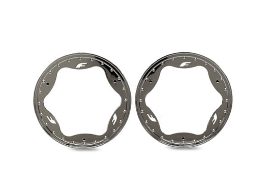 Traxxas 3.5" Chrome Funco Front Beadlock Rings (2) TRA10976-CHRM