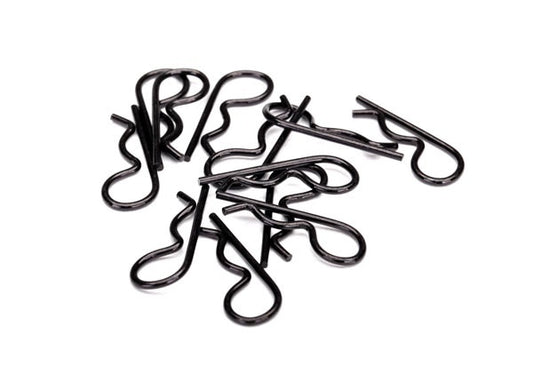 Traxxas Black Heavy-duty Body Clips (12) TRA3934A