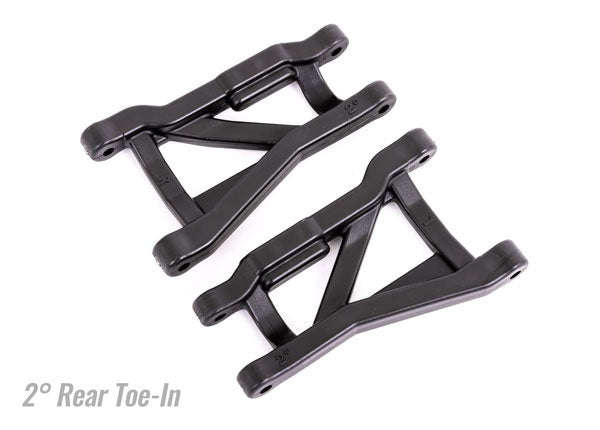 Traxxas Black Rear HD Suspension Arms 2-degree Toe Angle (2) TRA9432
