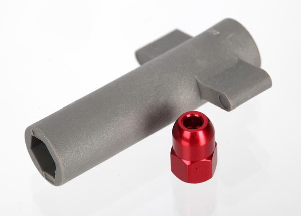 Traxxas Red Aluminum Antenna Crimp Nut w/ Wrench TRA5526R