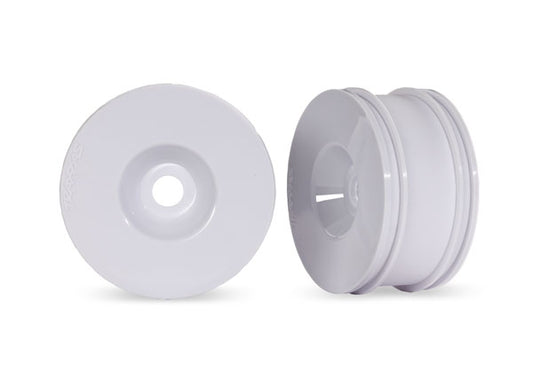 Traxxas 3.0" White Dished Wheels (2) TRA9070-WHT