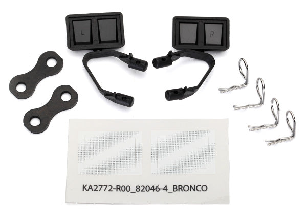 Traxxas Black Side Mirrors (L&R) w/ Hardware TRA8073