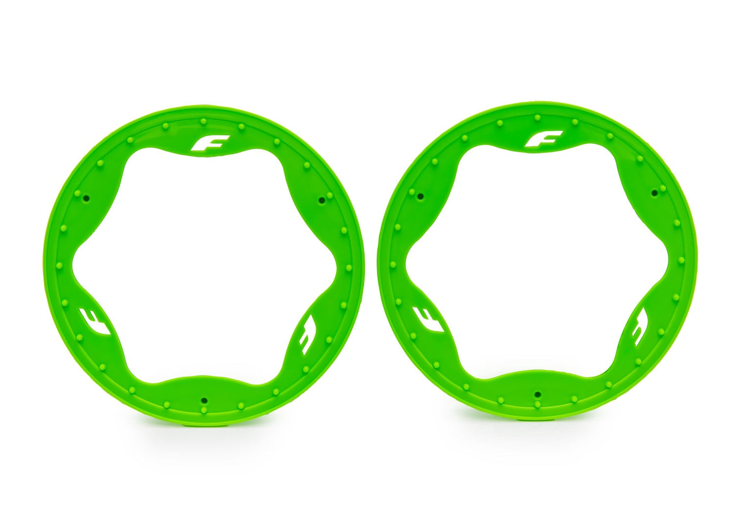 Traxxas 4.3" Green Funco Rear Beadlock Rings (2) TRA10948-GRN