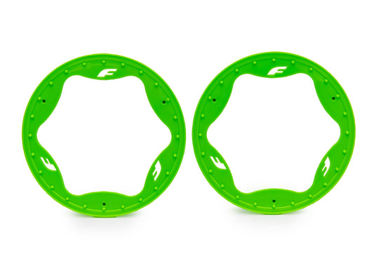 Traxxas 4.3" Green Funco Rear Beadlock Rings (2) TRA10948-GRN