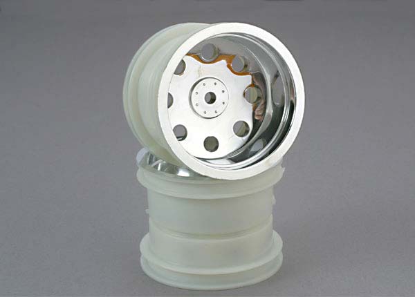 Traxxas 2.2" Chrome Front Wheels (2) TRA3673