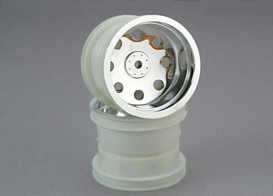 Traxxas 2.2" Chrome Front Wheels (2) TRA3673