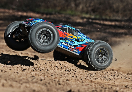 Traxxas 5-spoke 2.8" Black Wheels & Sledgehammer Tires (2) TRA6792
