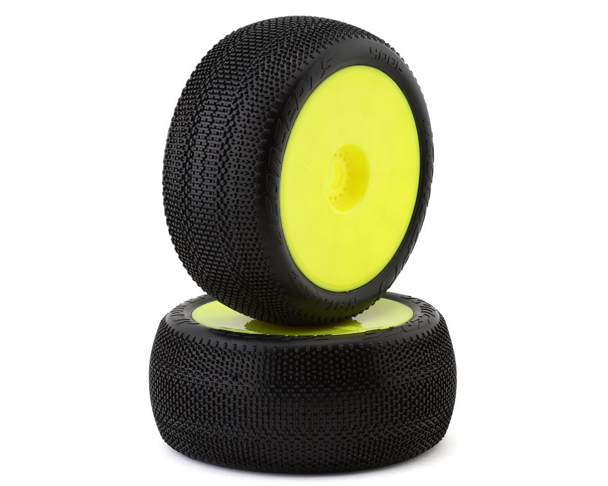 JConcepts Relapse - 8th Scale Truck Pre-mounts (Yellow Wheels) JCO4006-22