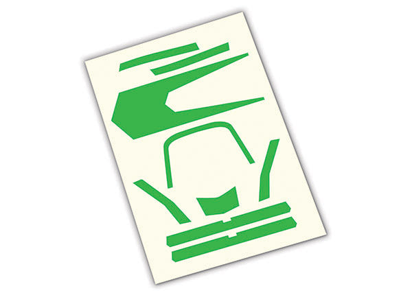 Traxxas Green High-visibility Aton Decals TRA7983