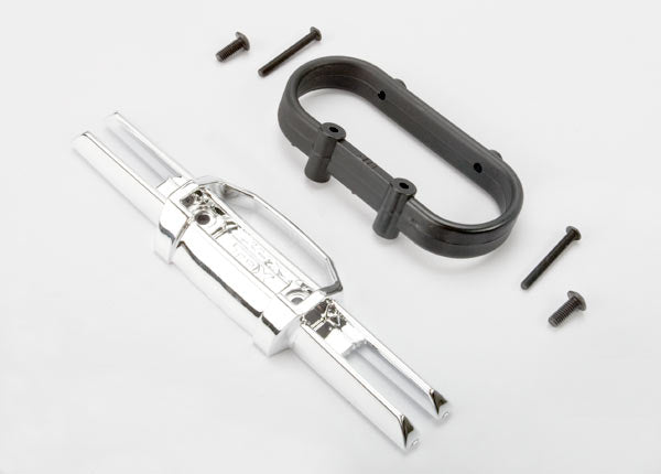 Traxxas Chrome Rear Bumper w/ Mount & Screws TRA5336A