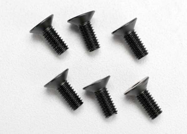 Traxxas Countersunk Machine Screws 4x10mm (6) TRA2535