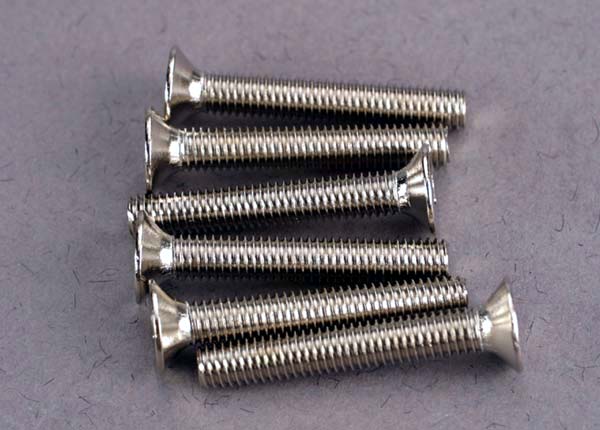 Traxxas Countersunk Machine Screws 3x20mm (6) TRA2590