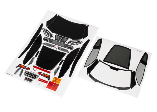 Traxxas 4-tec 2.0 Chevrolet Corvette Z06 Decal Sheets TRA8387