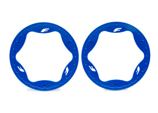 Traxxas 4.3" Blue Funco Rear Beadlock Rings (2) TRA10948-BLUE
