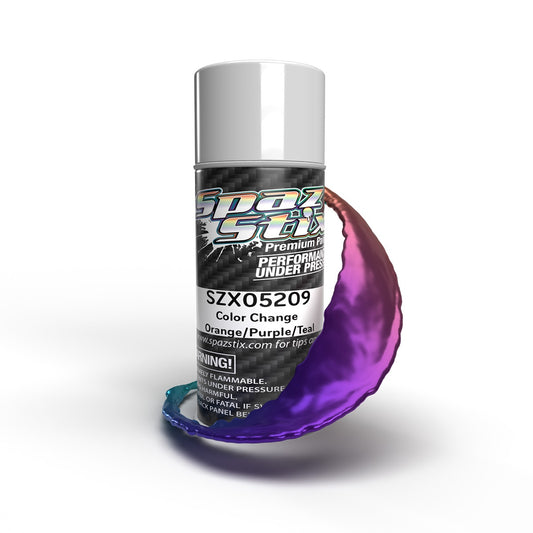 Spaz Stix Color Changing Paint Orange / Purple / Teal Aerosol 3.5oz SZX05209
