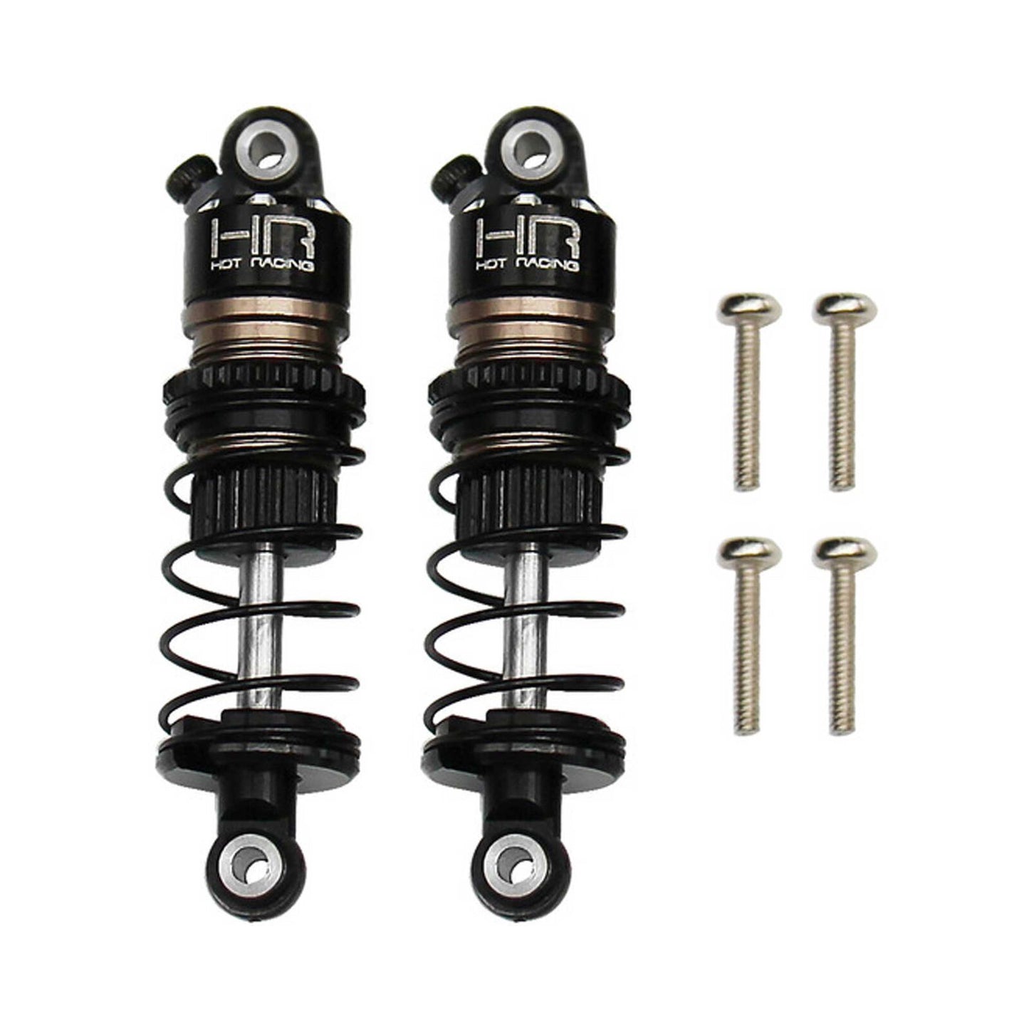 Hot Racing Front 32mm Aluminum Threaded Shocks (2), 1/24 Losi Micro-b HRALMCB32DP01