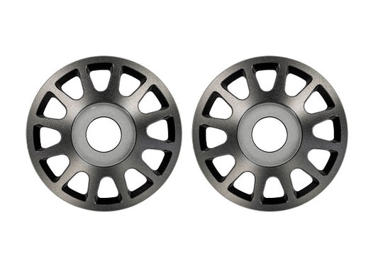 Traxxas Pro Scale Gray Aluminum Wheel Centers (2) TRA10274-GRAY