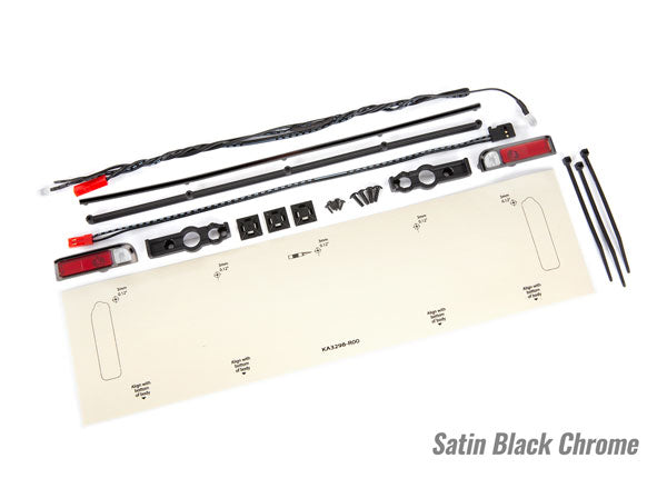Traxxas Drag Slash Red LED Tail Lights w/ Satin Blk Trim TRA9497A