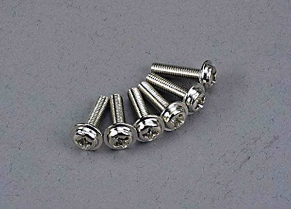 Traxxas Washer-head Machine Screws 3x12mm (6) TRA3186