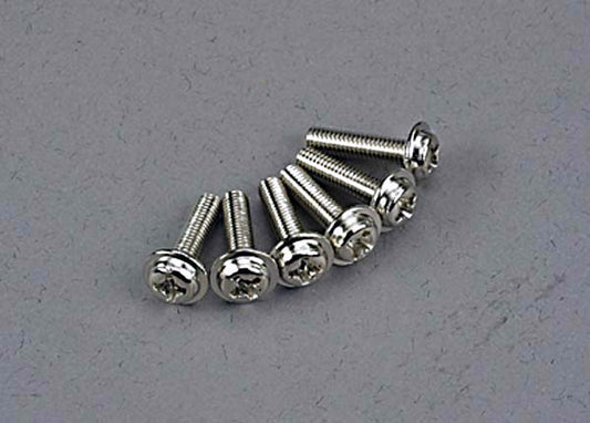 Traxxas Washer-head Machine Screws 3x12mm (6) TRA3186