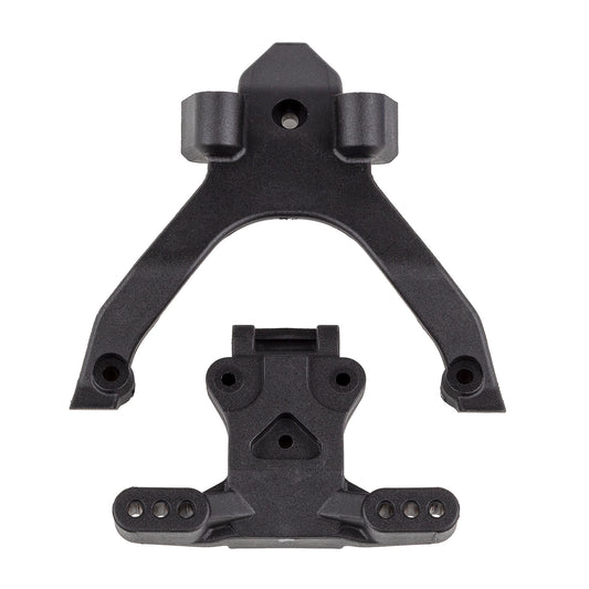 Team Associated RC10B7 Factory Team Carbon Top Plate & Ballstud Mount Set ASC92404