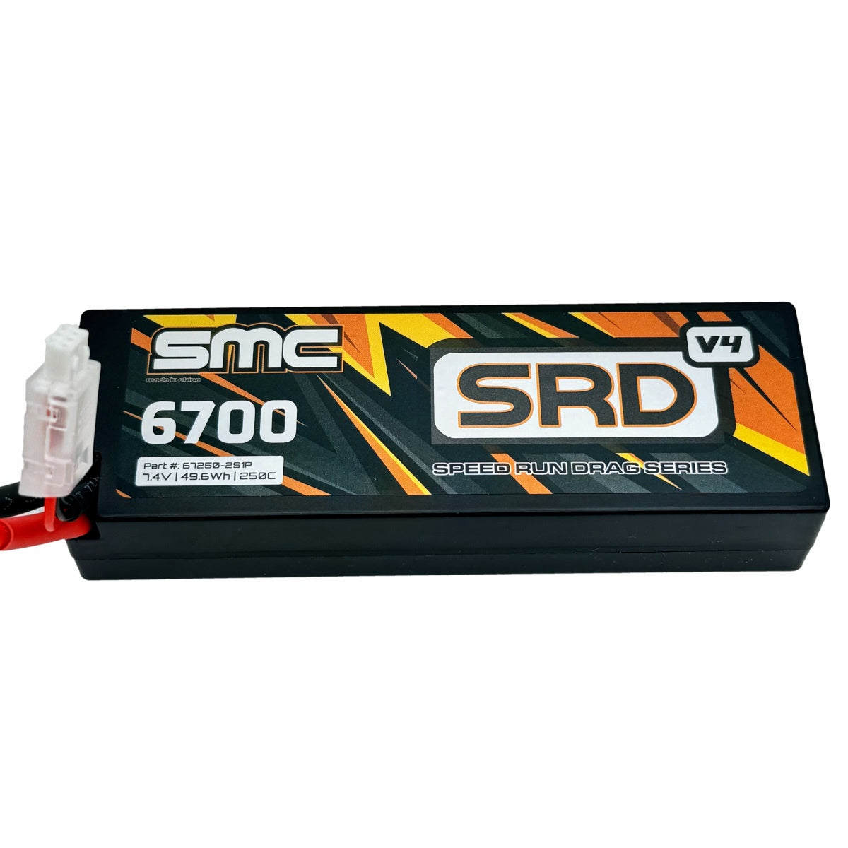 SMC SRD-V4 7.4v-6700mah-250c Hardcase Pack - No Connector Smc SMC 67250-2S1PV4