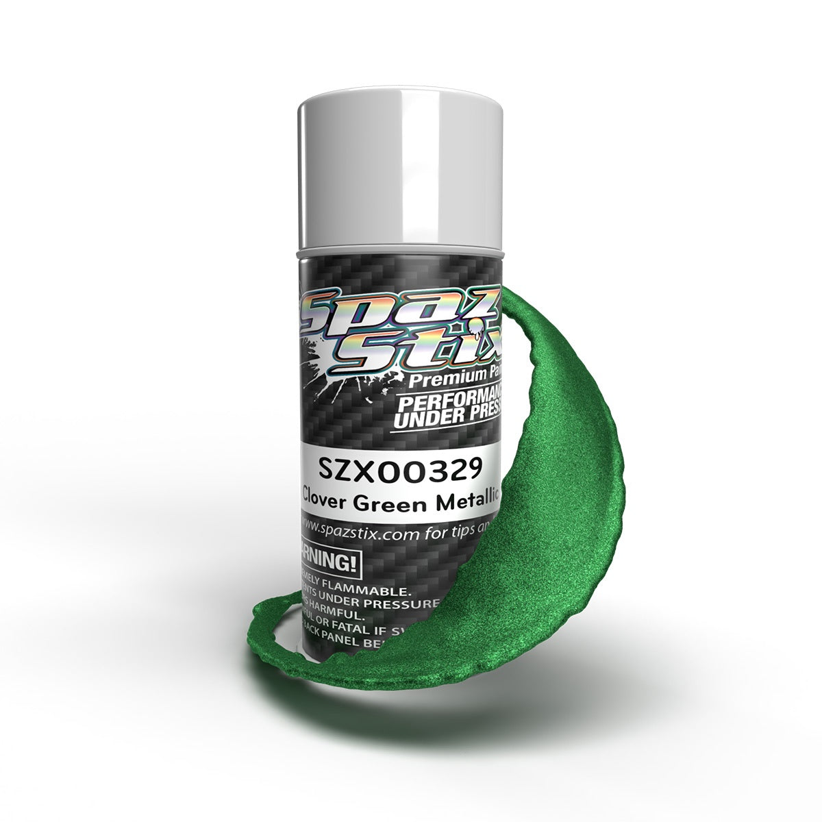 Spaz Stix Clover Green Metallic Aerosol Paint, 3.5oz Can SZX00329