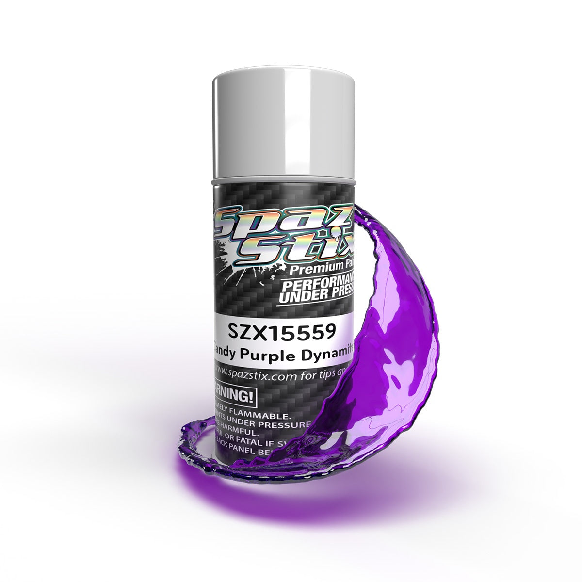 Spaz Stix SZX15559 Candy Purple Dynamite Aerosol Paint, 3.5oz Can SZX15559