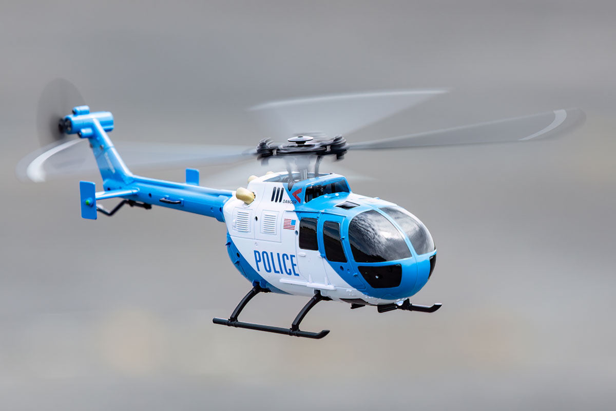 Rage R/C Hero-copter, 4-blade RTF Helicopter; Police RGR6051