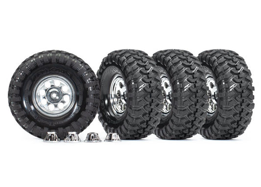 Traxxas 1.9" Chrome Mag Wheels w/ Canyon Trail Tires (4) TRA8183X