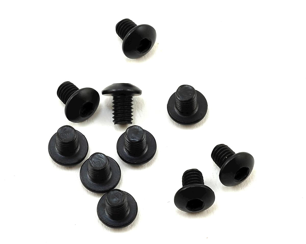 Tekno M3x4mm Button Head Screws- Black, 10pcs TKR1400