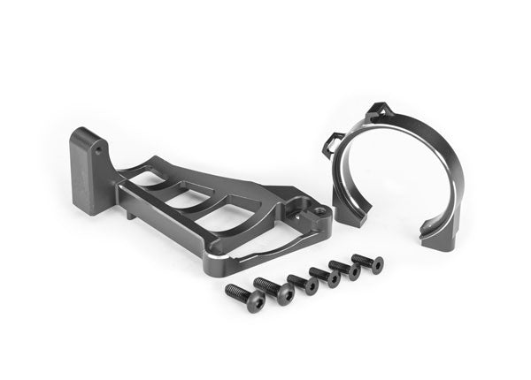 Traxxas Gray Aluminum Front & Rear Motor Mounts TRA10261-GRAY