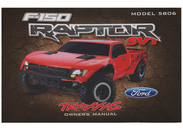 Traxxas Ford Raptor Owner's Manual TRA5897