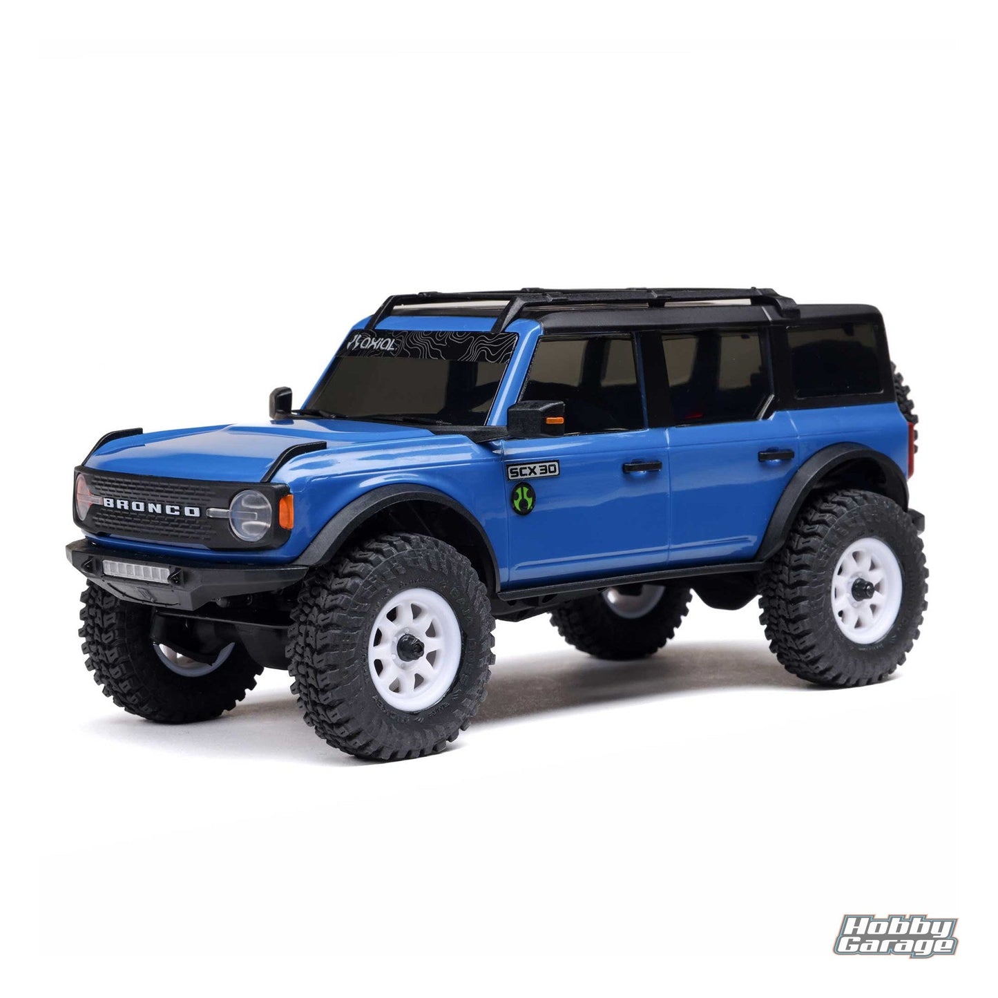 Axial 1/30 SCX30 Ford Bronco 4X4 RTR Brushed Rock Crawler (Battery & Charger Included), Blue AXI-2048T1