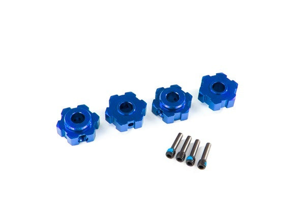 Traxxas 17mm Blue Aluminum Hex Wheel Hubs (2) TRA8956X