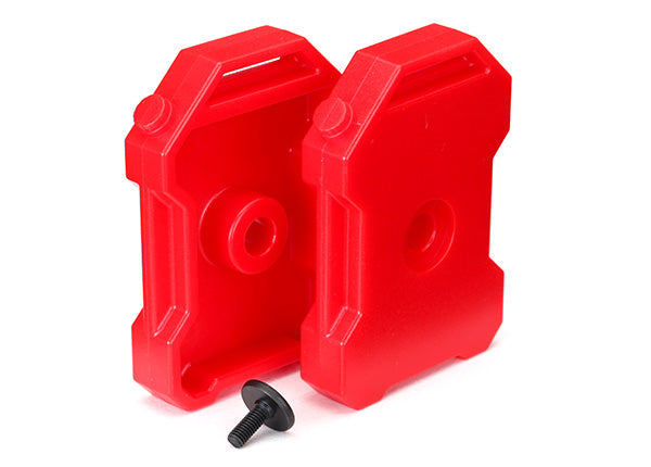Traxxas Red Replica Fuel Canisters (2) TRA8022