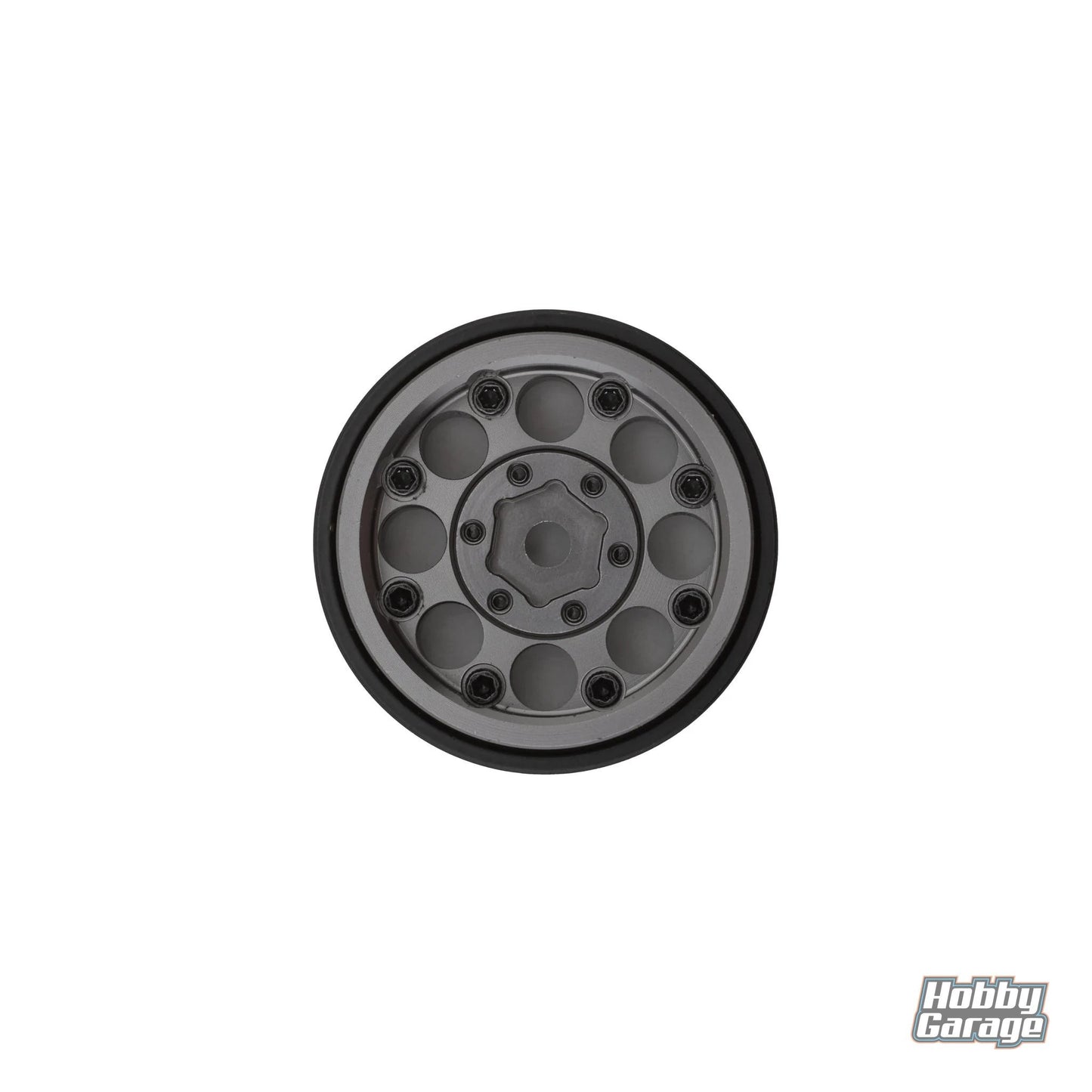 Treal Hobby 1.0" 8-Hole Beadlock Wheels (Grey) (4) (22g)