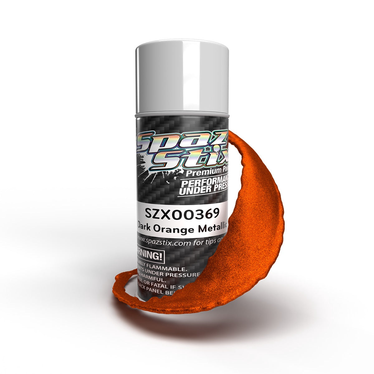 Spaz Stix Dark Orange Metallic Aerosol Paint SZX00369